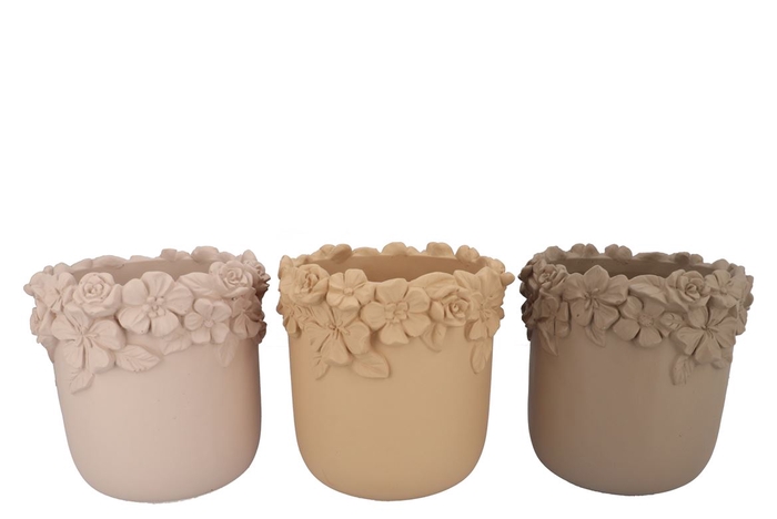 <h4>Gigi Natural Brown Mix Flower Pot Ass 31x31x30cm</h4>