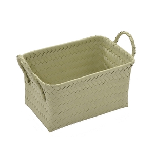 CESTA DECORATIVA RETANGULAR M VERDE CLARO - 636-050