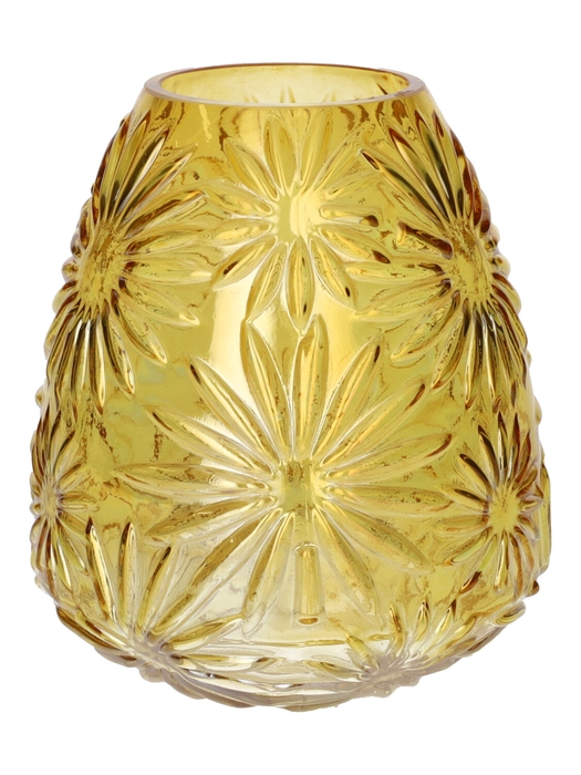 <h4>DF02-741514100 - Vase Sarina d9.7/17xh19.5 ochre</h4>
