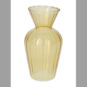 DF02-665292700 - Vase Swirl d6.2/7.4xh14 yellow