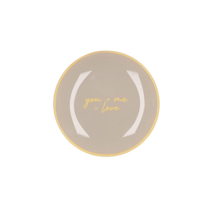 <h4>Plate Round You + Me = Love 18x18x2cm Nm</h4>