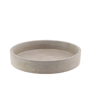 Concrete Bowl Round 25x5cm