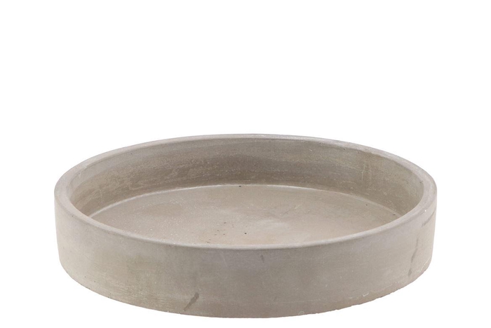 Concrete Bowl Round 25x5cm
