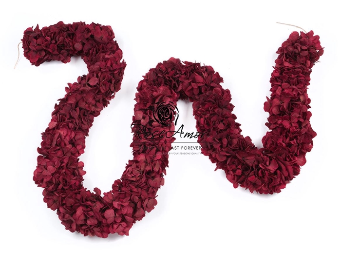 Guirnaldes Hydrangea 2meter Red05