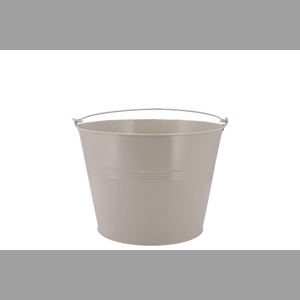 Zinc Basic Grey Bucket 10x9cm Nm