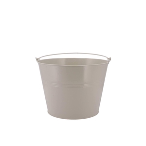 Zinc Basic Grey Bucket 10x9cm Nm