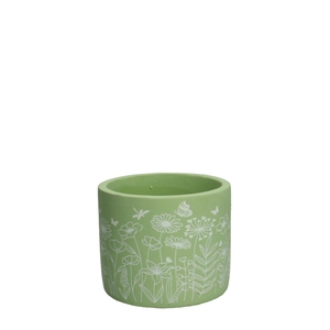 Ceramics Spring Garden pot d11.5*9.5cm