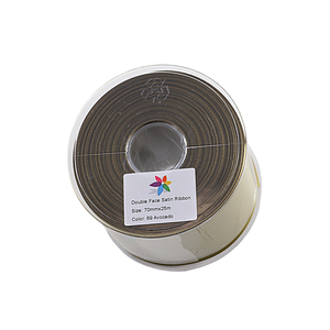 Satin Ribbon Avocado X25M