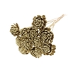 Shola New Beauty Rose Ø8cm on stem Gold