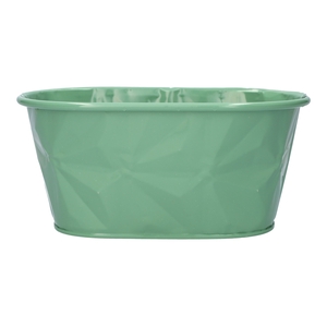 DF04-666772900 - Planter Zinna oval 19.7x13.5x10 jade green
