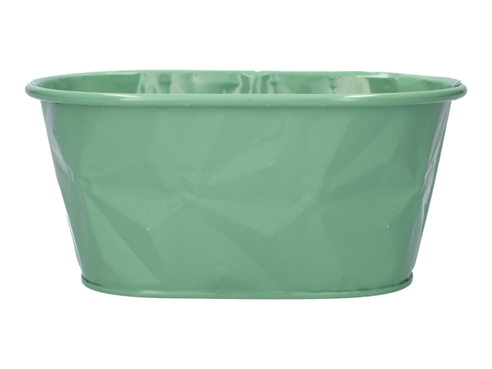 <h4>DF04-666772900 - Planter Zinna oval 19.7x13.5x10 jade green</h4>