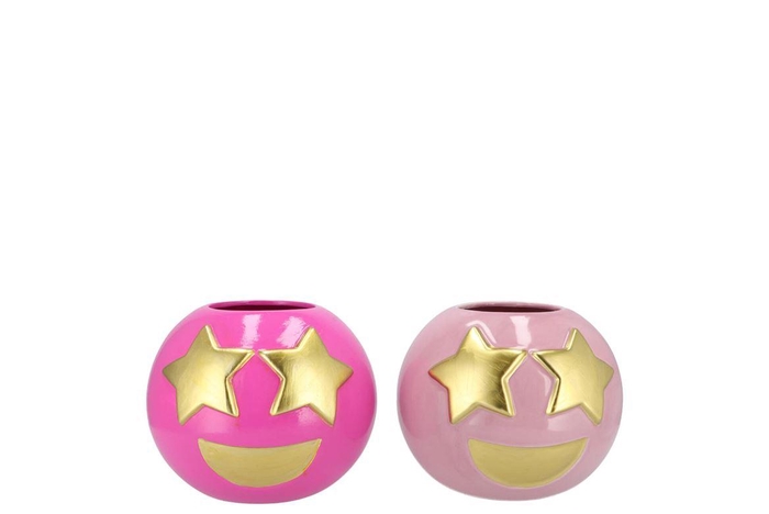 <h4>Smiley Jolly Fuchsia Vase 11x9cm Nm</h4>