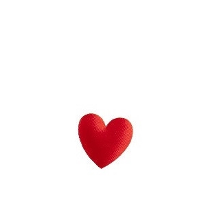 Bruiloft Deco hart satin 25mm x24