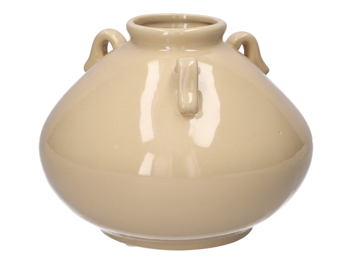 <h4>DF03-720340300 - Vase Arilo d6.6/18xh14.2 taupe</h4>