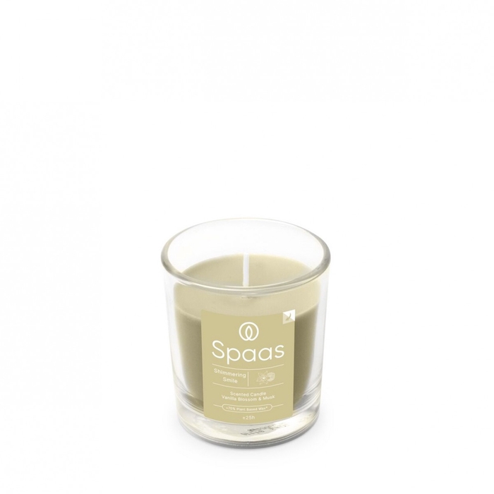 <h4>Kaars Geur glas d07*7.5cm Smile</h4>