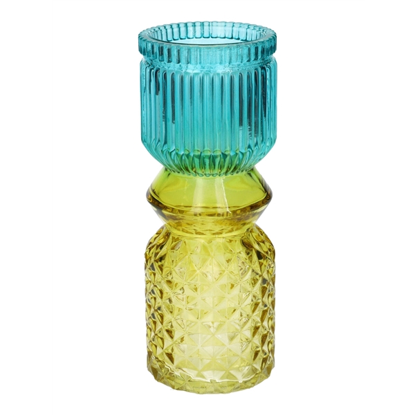 <h4>Vase Beverly d7xh18.5 blue\\yellow</h4>