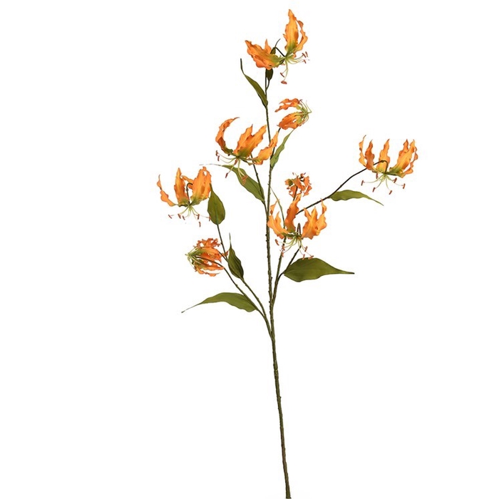 <h4>Large gloriosa sprayx9 125cm ocre</h4>