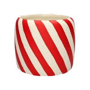 DF03-751500925 - Pot Carol d9.3/11.5xh9.5 red/white