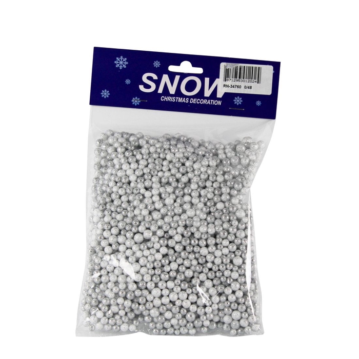 <h4>DF12-RN-34760 - Snowballs silver/iridiscent glitter 15gr</h4>