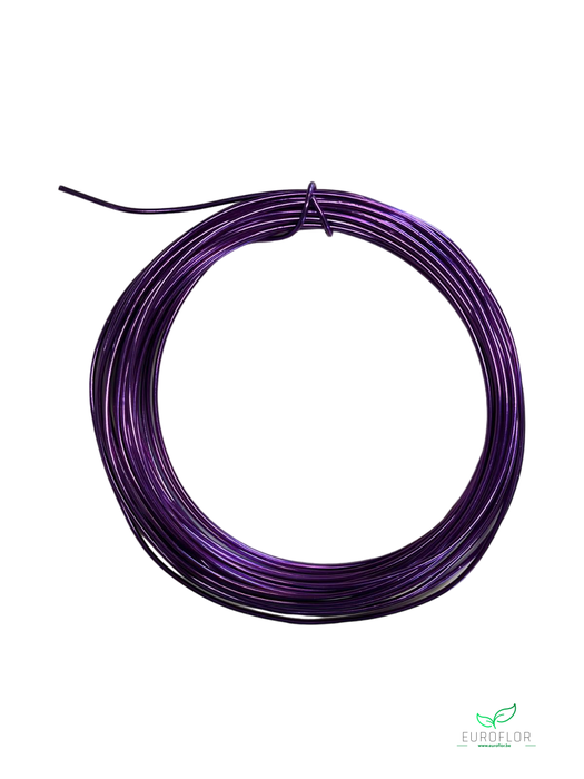 ALUMINIUM WIRE 2MM LILAC 12M 100GR