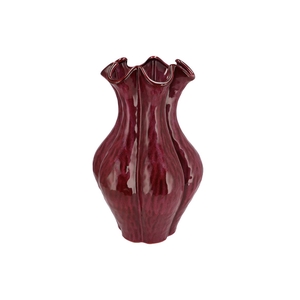 Inga Driss Purple Vase Active Glaze 27x27x44cm