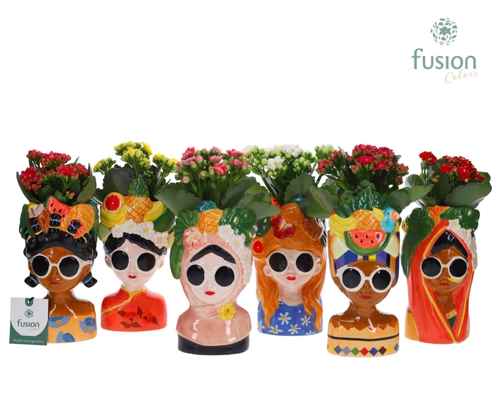 <h4>Keramiek Wereldvrouwen met Kalanchoe</h4>