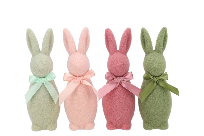 <h4>Easter Flock Summer Blush Bunny Mini Ass 7x7x20cm</h4>