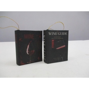 Books Hanging 9,5x7cm Wine Mix