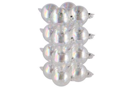 <h4>Glass Ball Clear Pearl 80mm P/16</h4>