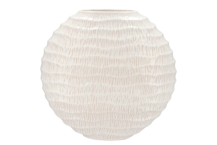<h4>Lima White Vase Oval 51x17x50cm</h4>