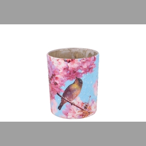 April Bird Blue T-light 8x9x9cm