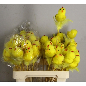 Stick Chicken+Egg+Fthr Yellow