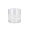 Glass Pot Cilinder Heavy 12x12x12cm