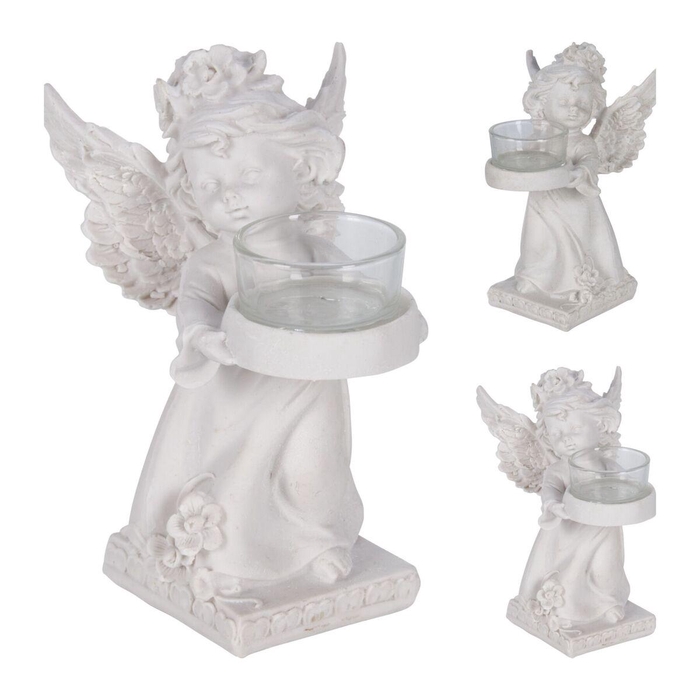 <h4>All Saints Tea light h. angel 12*10*17cm</h4>