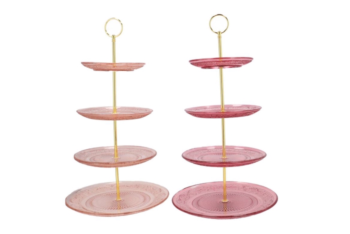 Dayah Sweets Pink Mix Cake Shelf Ass 15/18/20/25x46cm Nm