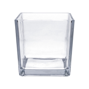 Pot square Maddey 14x14x14 clear