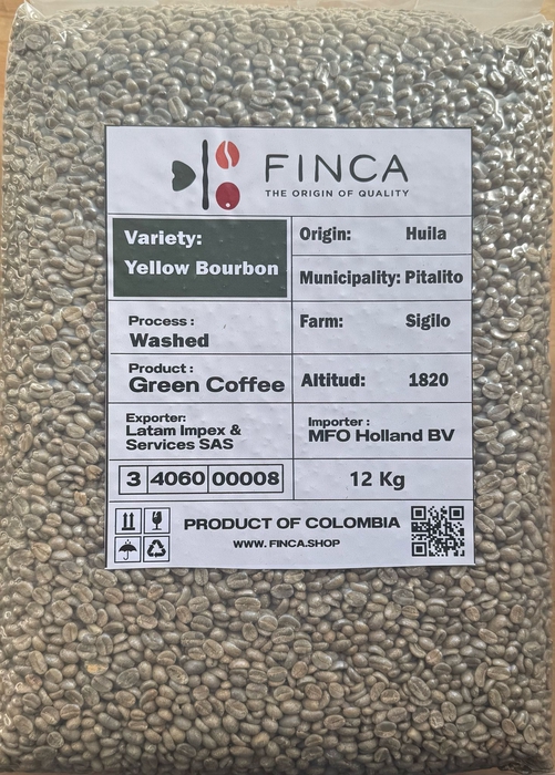 <h4>Green Coffee Yellow Bourbon 12 Kg</h4>