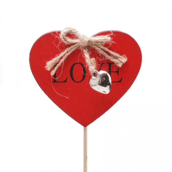 <h4>Moederdag 50cm Hart+bel Love 7cm</h4>