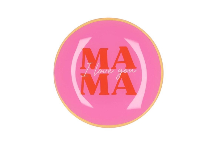 Plate Round Mama 18x18x2cm Nm