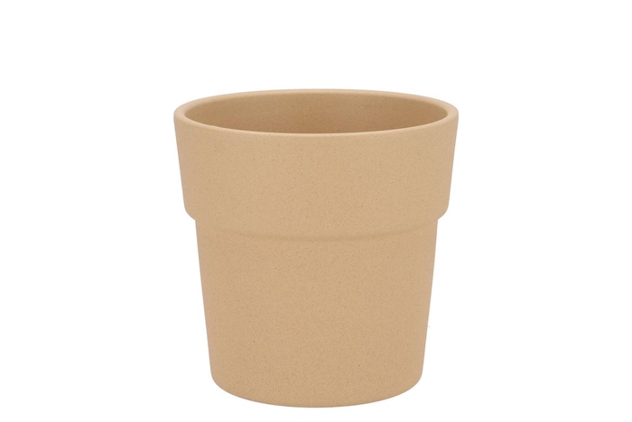 <h4>Ceramic Sahara Pot Orchid Edge Structure 13cm</h4>