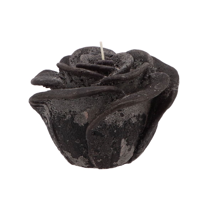 <h4>Candle Roos Black 14x12cm</h4>