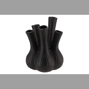 Aglio Mat Black Vase 26x35cm