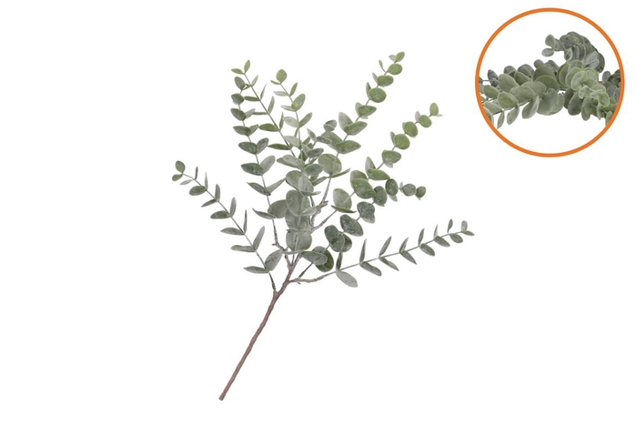 Silk Eucalyptus Green Stem 51cm
