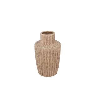 Cody Brown Vase Stripe 13x13x17cm