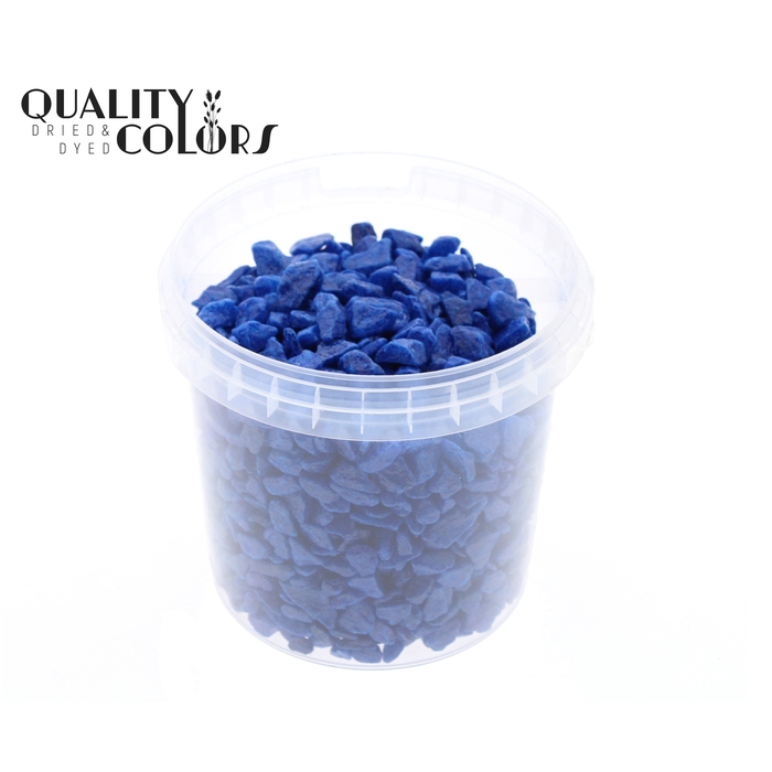 <h4>Rocks 1 ltr bucket Blue</h4>