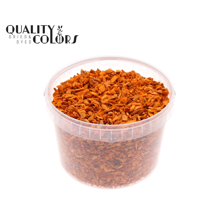 <h4>Wood chips 3 ltr bucket Orange</h4>