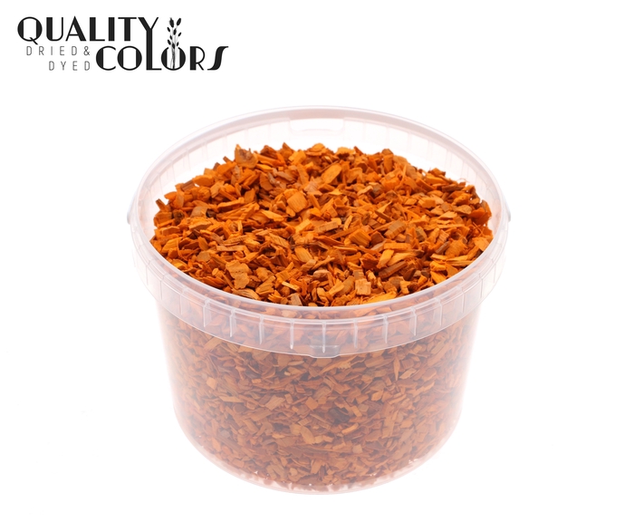 Wood chips 3 ltr bucket Orange
