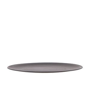 Melamine Grey Plate Round 33x33x2cm