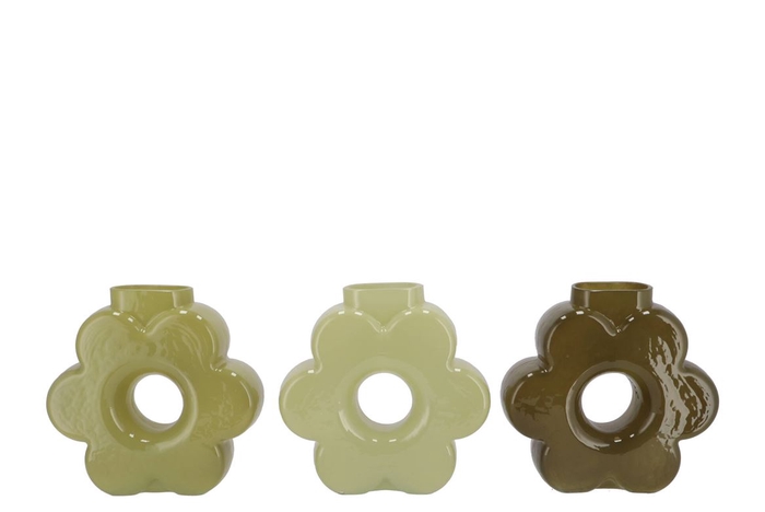 <h4>Livia Summer Green Mix Vase Ass 20x7x19cm</h4>