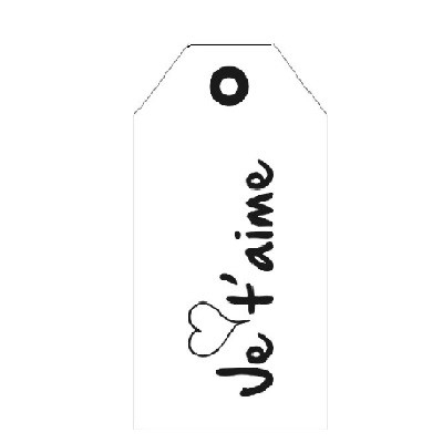 <h4>Labels Card 5*10cm x20 Je t'aime</h4>